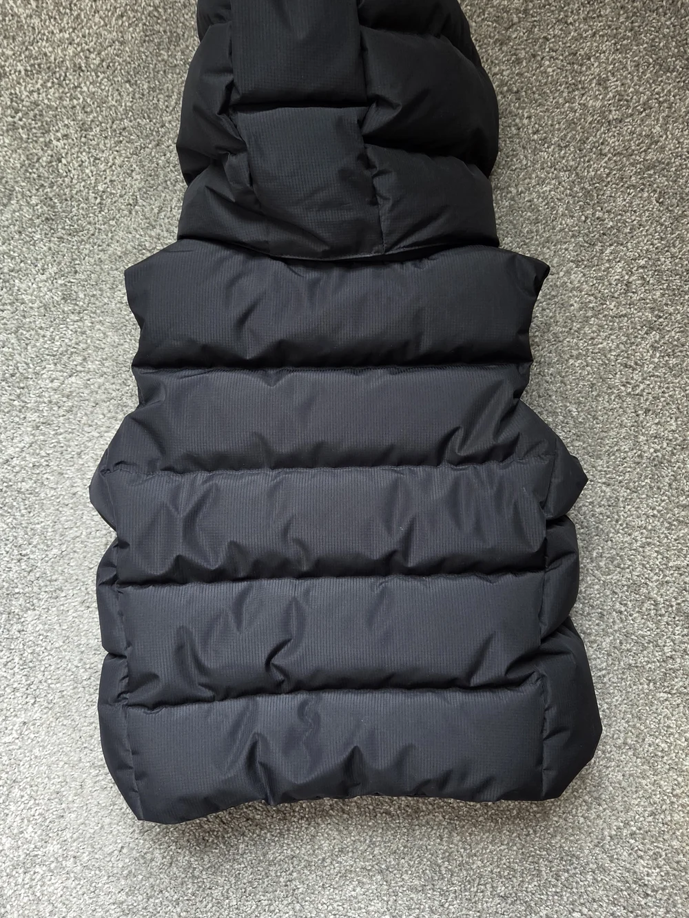 Polo by Ralph Lauren Black Hooded Puffer Vest with White Logo